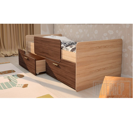 Кровать Умка К-001 с ящиками МДФ, спальное место 160х80 см